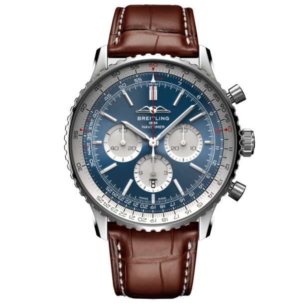 Breitling Navitimer B01 Blue Leather