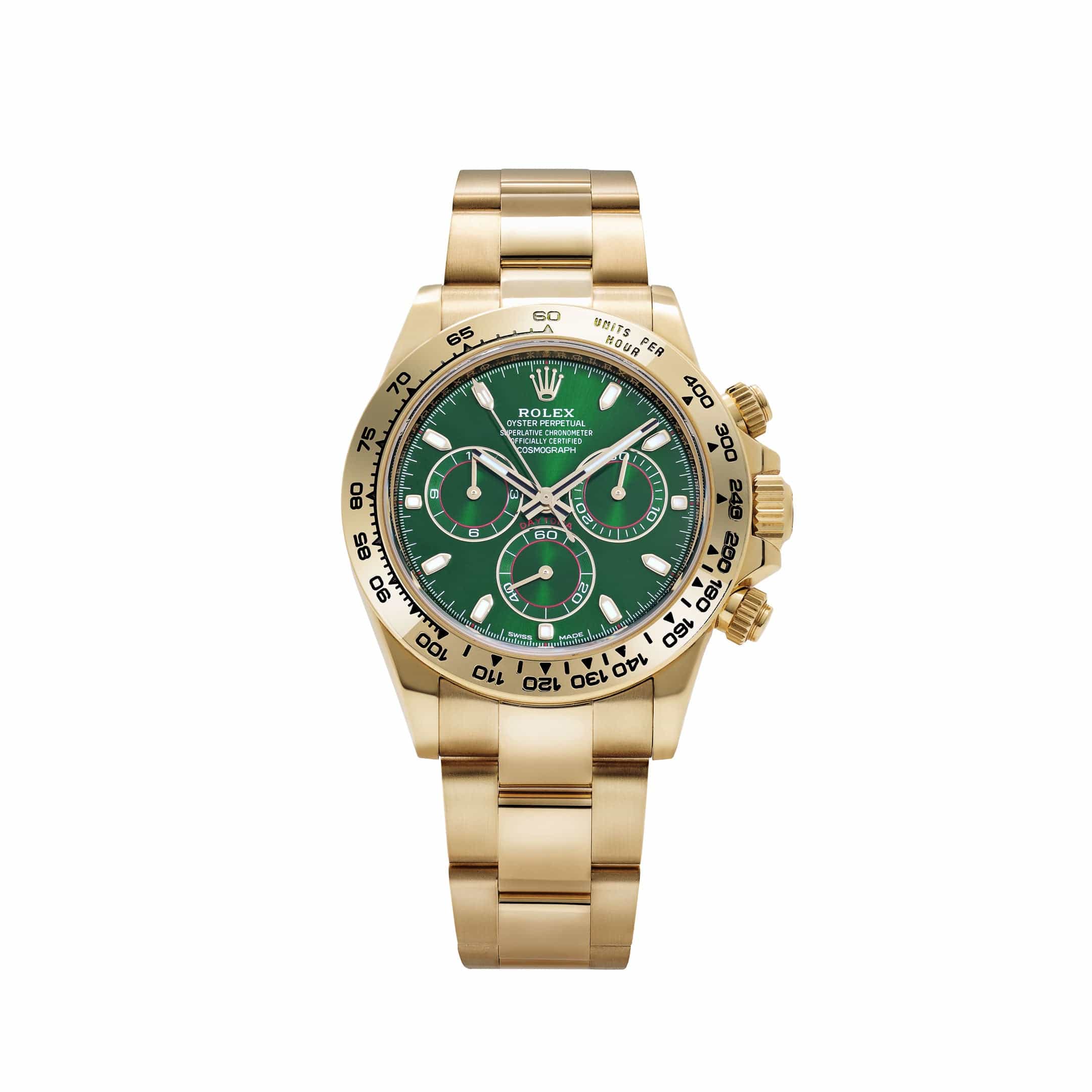Rolex Daytona 116508 Green Dial Yellow Gold